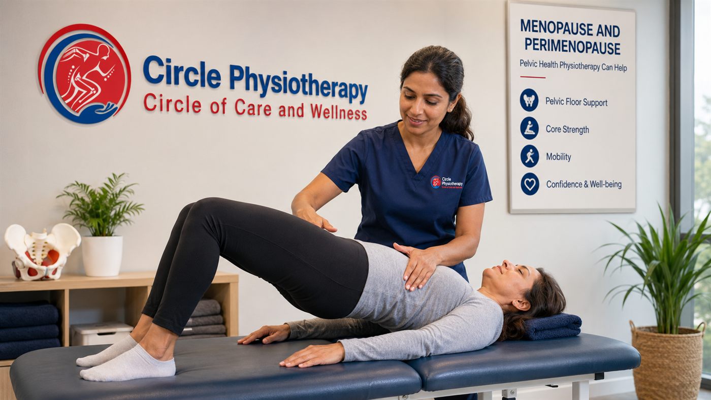 Pelvic health physiotherapy for menopause and perimenopause at Circle Physiotherapy in Brampton